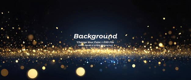 PSD psd black background abstract glitter lights gold and black bokeh background black texture dark