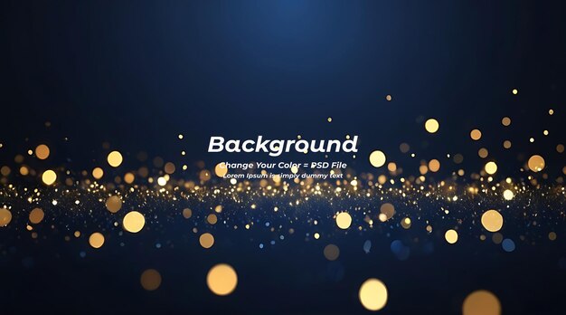 PSD psd black background abstract glitter lights gold and black bokeh background black texture dark