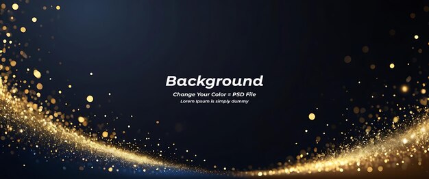 PSD psd black background abstract glitter lights gold and black bokeh background black texture dark