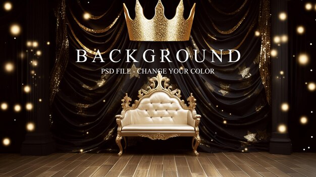 PSD psd black crowns backdrop background