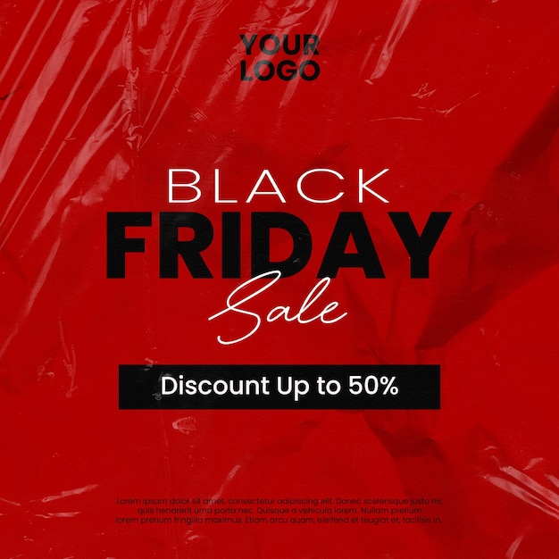 PSD psd black friday marketing sale instagram post template