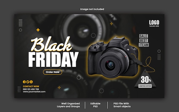 PSD psd black friday social media web banner template