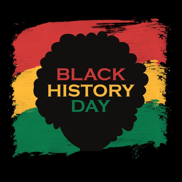 PSD psd black history day instagram post template