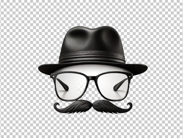 PSD psd of a black mustache and beared