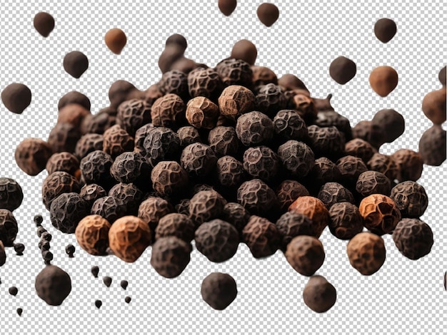 PSD psd of a black pepper on transparent background