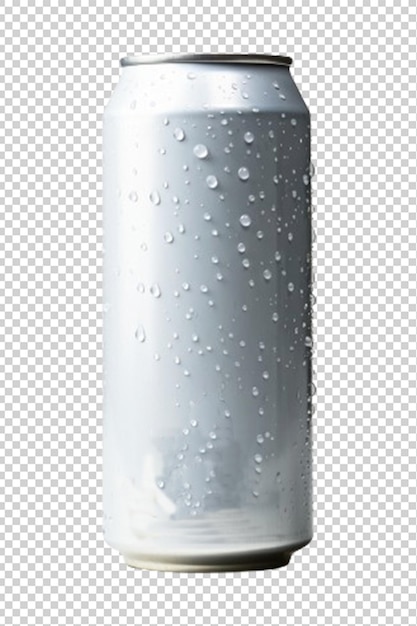 PSD blank aluminium soda geïsoleerd op een witte achtergrond