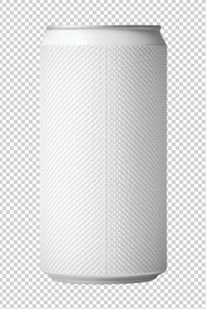 PSD blank aluminum soda isolated on a white background