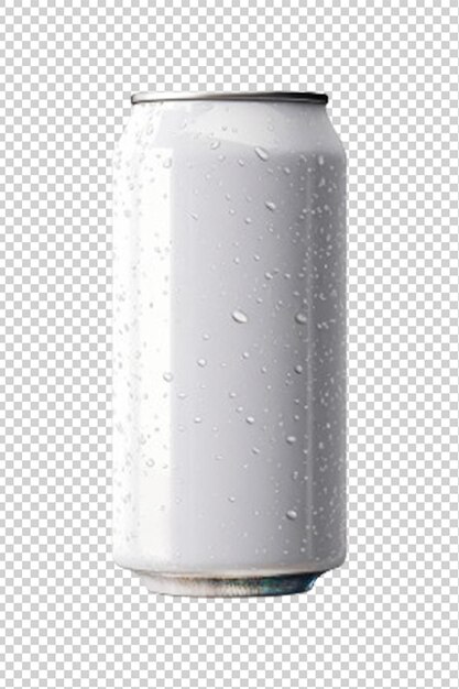 PSD psd (blank aluminum soda) izolowany na białym tle