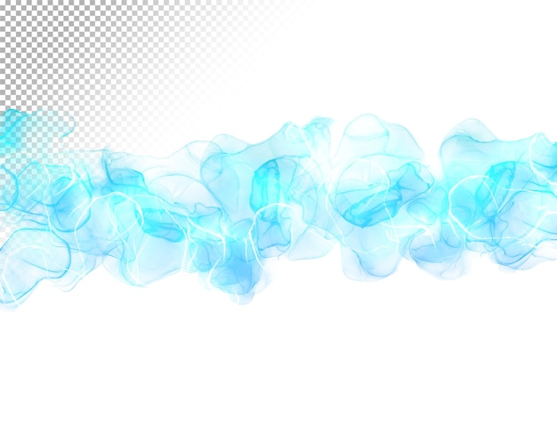 Psd blauwe galaxy inktwolk overlay