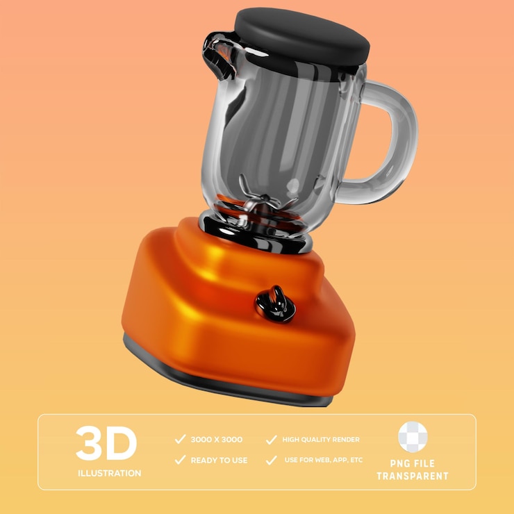 PSD psd blender 3d-illustratie