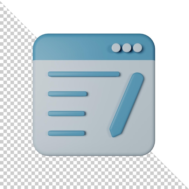 PSD 블로그 3D 아이콘 그림