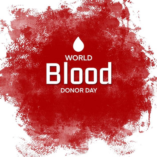 PSD psd blood donor day groet posterontwerp