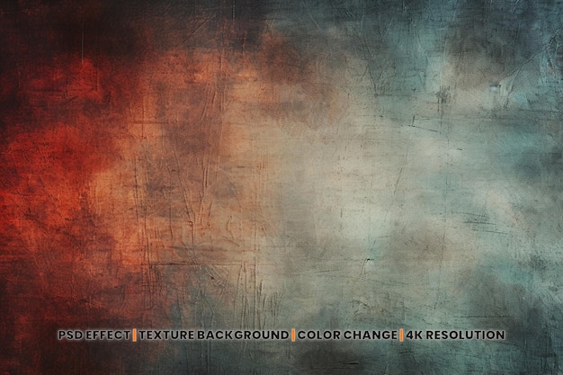 PSD Blue and orange grunge textured background