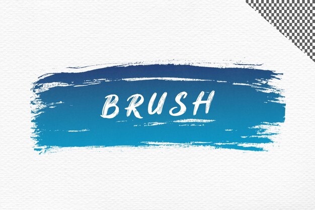 PSD psd blue brush stock on transparent background