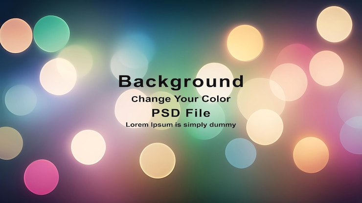 PSD psd blue and pink blur background with blurry lights colorful abstract bokeh