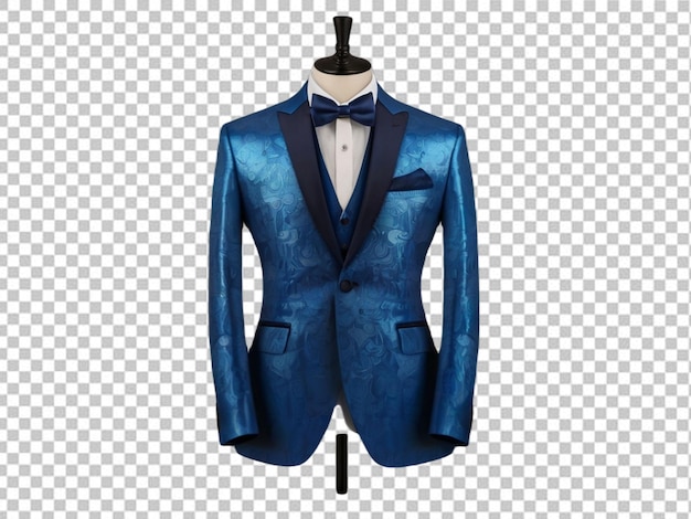 PSD psd of a blue tuxedo suit