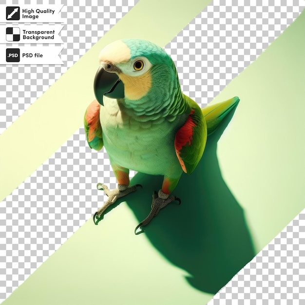 PSD psd blue and yellow macaw ara on transparent background