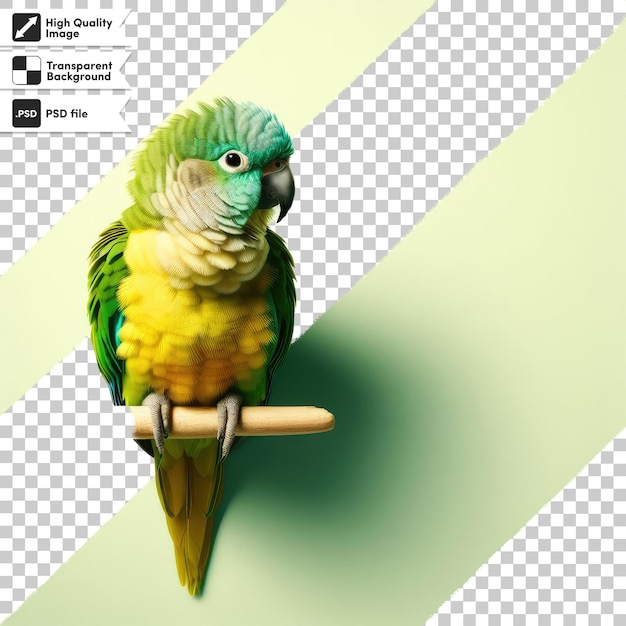 PSD psd blue and yellow macaw ara on transparent background