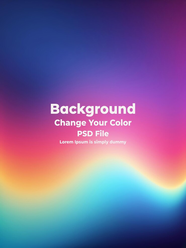 PSD psd blurred colored abstract colorful gradient background