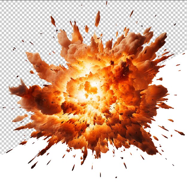 PSD psd bomb explosion on transparent background