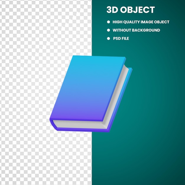 PSD Books colorful 3d