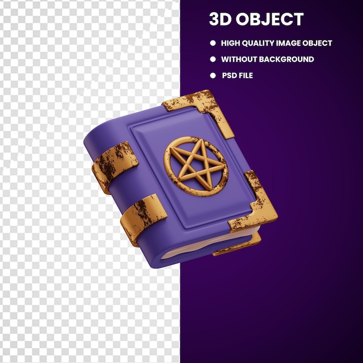 PSD psd книги красочные 3d