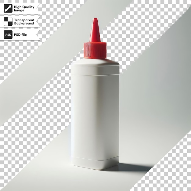psd bottle of glue on transparent background with editable mask layer