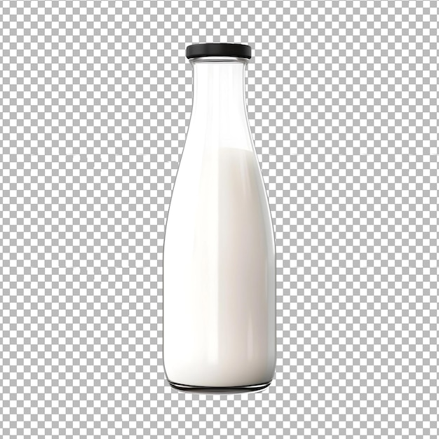 Psd bottle_of_milk isolated on transparent background