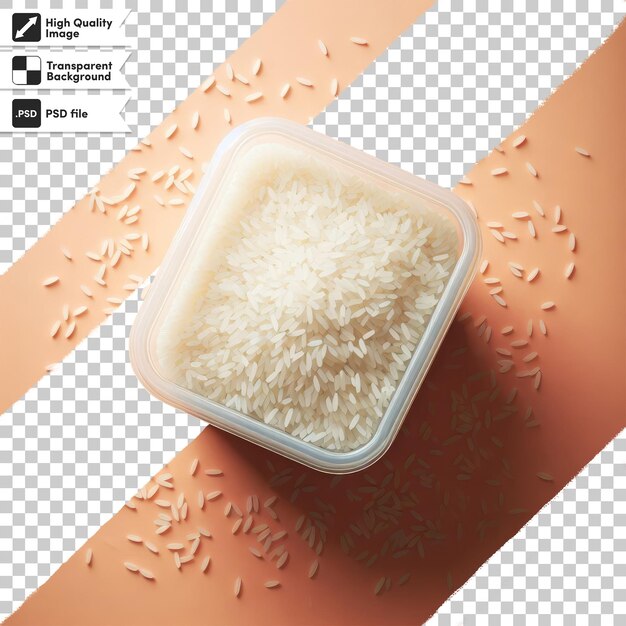 PSD psd bowl of rice on transparent background