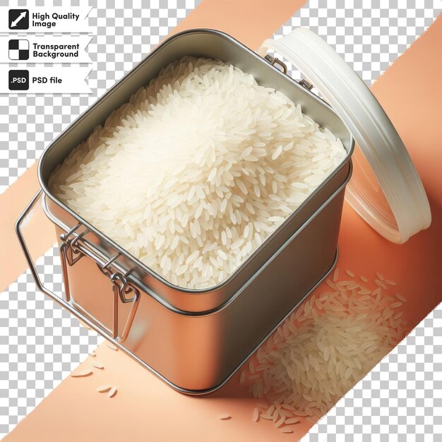 PSD psd bowl of rice on transparent background