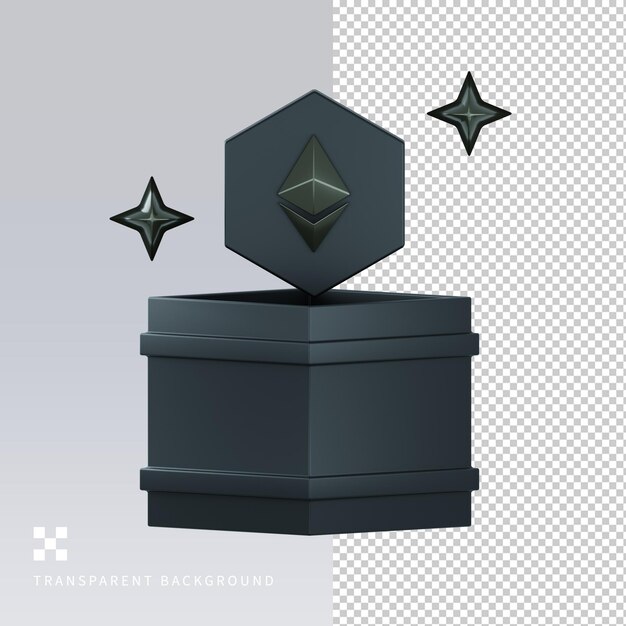 PSD ボックス エスパークリング 3D イラスト