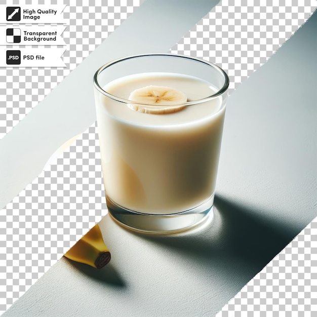 PSD psd box of milk and glass of milk on transparent background