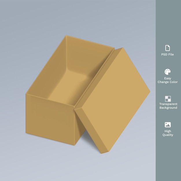 PSD Box Packaging 3D