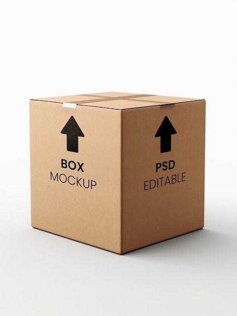 PSD box realistic mockup