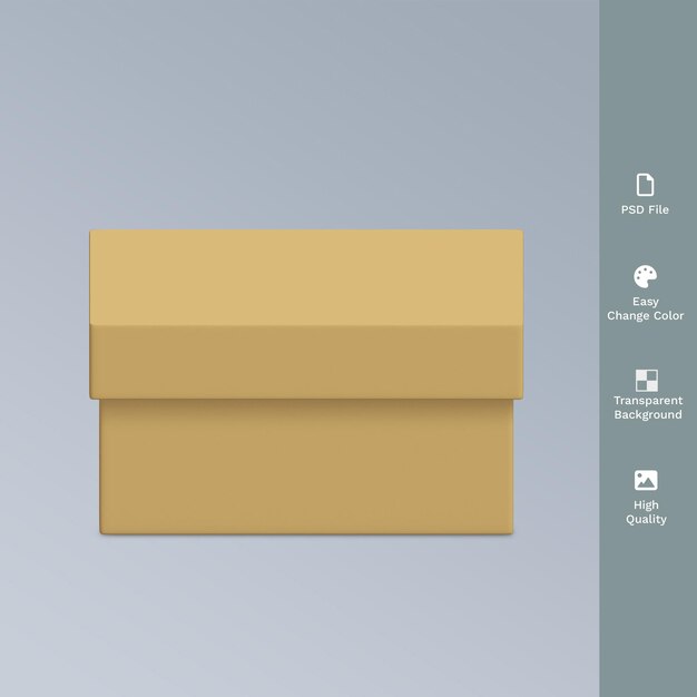 PSD psd box verpakking 3d