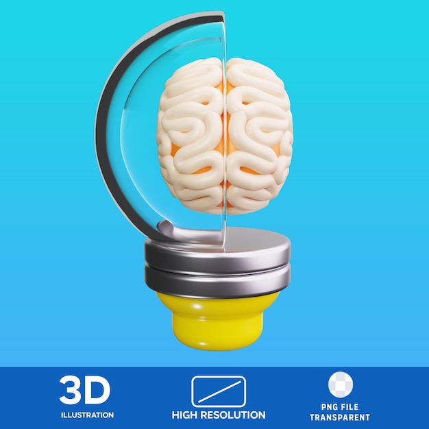 PSD мозговой процесс 3D иллюстрация