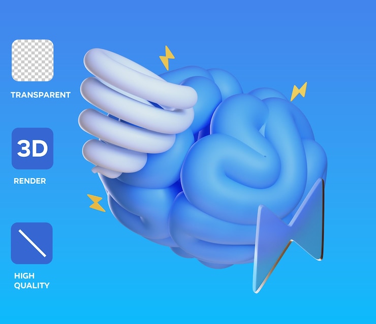 PSD psd brainstorm 3d иллюстрация