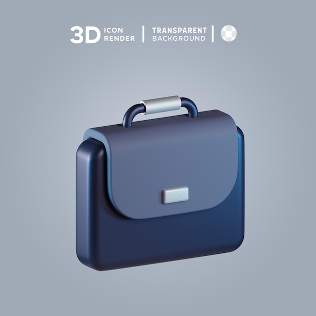 PSD psd briefcase 3d-illustratie