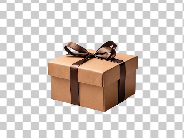 Psd of a brown gift box