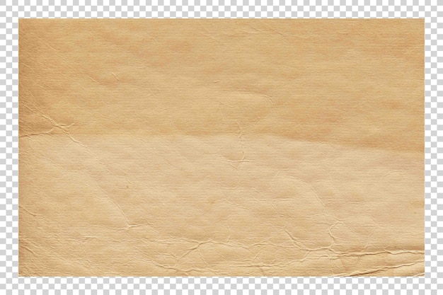 PSD psd brown paper texture on transparent background