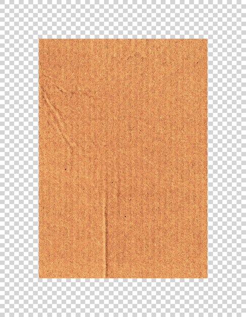 PSD psd brown paper on transparent background