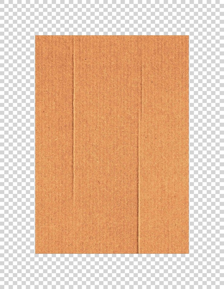 PSD psd brown paper on transparent background