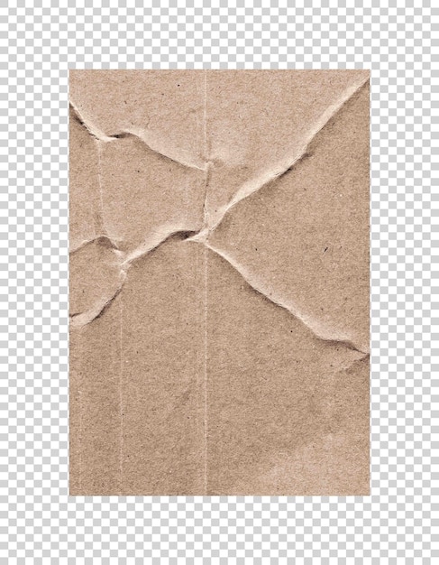 PSD psd brown paper on transparent background