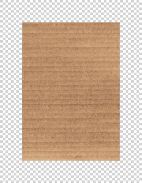 PSD psd brown paper on transparent background