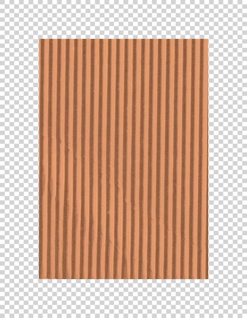 Psd brown paper on transparent background