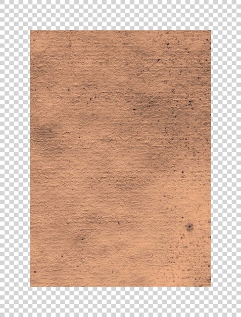 PSD psd brown vintage old paper texture on transparent background