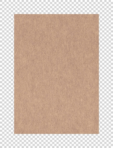 psd brown vintage old paper texture on transparent background