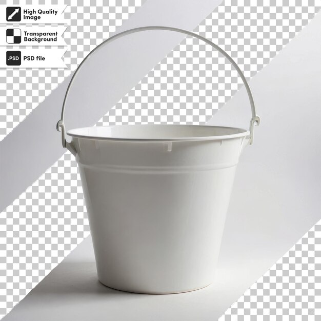 Psd bucket on transparent background with editable mask layer