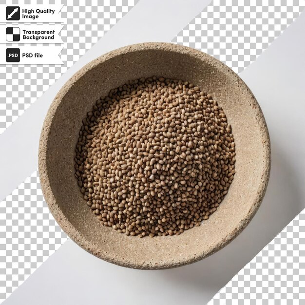 PSD psd buckwheat on transparent background with editable mask layer