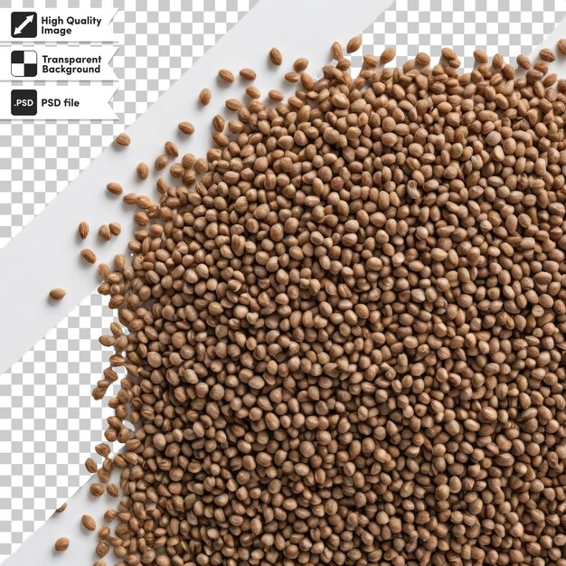 PSD psd buckwheat on transparent background with editable mask layer